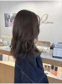 ラフウェーブ×オリーブベージュ
