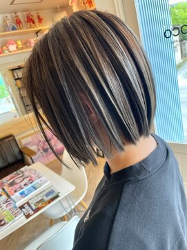ヘア メイク ココ(hair make coco) モノトーン際だつハイライト♪♪
