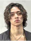 大分ミディアムボブツイストスパイラルパーマウルフ