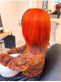 Orange × Black umbrella