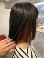 アズールサン 草加西口店(azule-sun)&nbsp;インナーカラー　レッドオレンジ