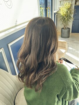 アンソル オブ リシェール(N'SOL of RICHAIR) オリーブベージュ/アプリコットオレンジ/夏のヘアアレンジ