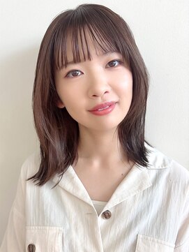 イーストハムネオ(EAST HAM NEO) 顔周りレイヤー/くびれミディ/透明感/艶感/ショコラブラウン