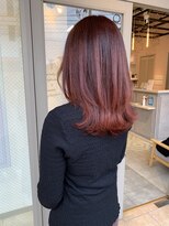 トゥーリ 二日市店(tuuli) 髪質改善 縮毛矯正 TOKIOトリートメント 艶髪 チェリーレッド