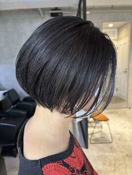 エリマ 調布(elima) 調布ストレートパーママッシュショートヘアミルクティーベージュ