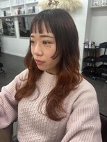 アオ(AO。)&nbsp;姫カット/レイヤーカット/グラデーションからー/暖色カラー