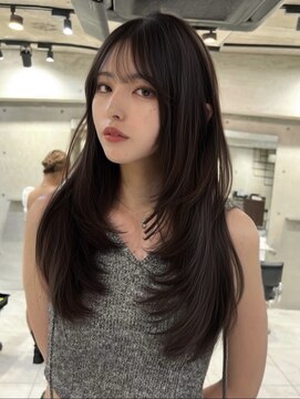 ヨロ 渋谷(YOLO) 韓国ヘアーハッシュカットレイヤーカットハイライトカラー