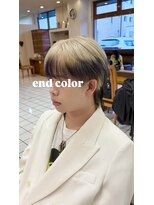 ヘアーアンドメイク サワ 上田本店(SAWA)&nbsp;メンズシースルーマッシュ　ハイトーンエンドカラー