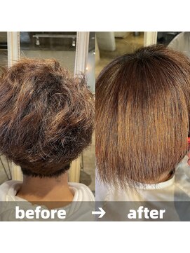 エノア 青山(ENORE) ブリーチ毛対応縮毛矯正/ハイダメージ毛対応縮毛矯正/髪質改善