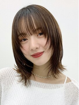 アイトーキョーエス 渋谷(AI TOKYO S) レイヤーボブ/オリーブベージュ/結べるボブ