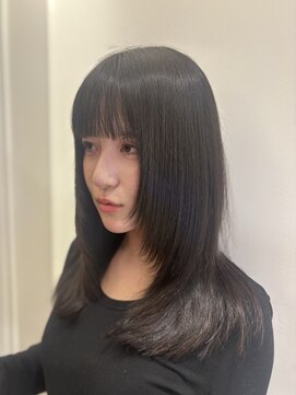 パーマ落としラボ アピッシュ 銀座(apish) ナチュラルストレートに♪パーマ落とし×トリートメント