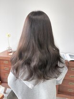 ヘアー アイス 御器所本店(HAIR ICI)&nbsp;ブリーチなしワンカラー暗めカーキグレージュ春カラー夏カラー