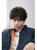 ダウンバング × フェザーパーマでつくる、抜け感