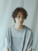 キュー(Cue_) 人気のニュアンスメンズセンターパート骨格矯正カット