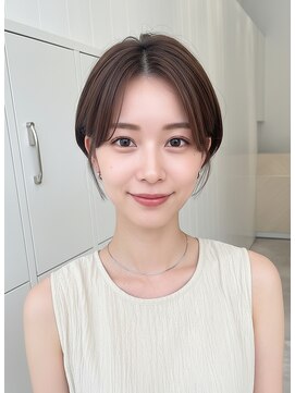 カバーヘアアンドスパ ブリス 浦和(COVER HAIR&SPA bliss) くびれショートボブ/透明感カラー/ブリーチなし20代30代p浦和