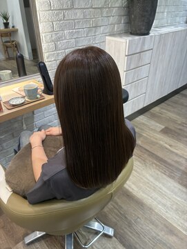 エクラバイケンジ(ECLAT byKENJE) カット+髪質改善ストレート