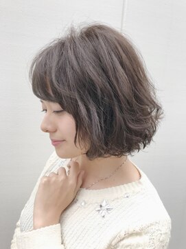 ルーファス 恵比寿 渋谷(Ruufus) ニュアンスパーマボブ【Ruufus恵比寿渋谷】