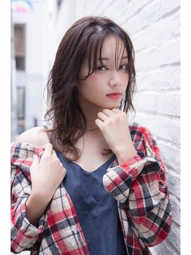 エース (ACE) ACE LA シースルーバング×アッシュブラウン