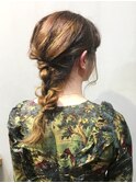 【ヘアアレンジ】編みおろしアレンジ