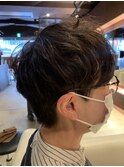 マニッシュパーマ×マダムショート