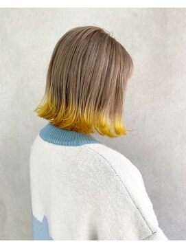 シェリ ヘアデザイン(CHERIE hair design) ベージュカラー×イエロー◎