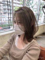 ネウィサリュー 立川(newi saLyu)&nbsp;大人かわいいくびれミディラベンダーインナーカラー