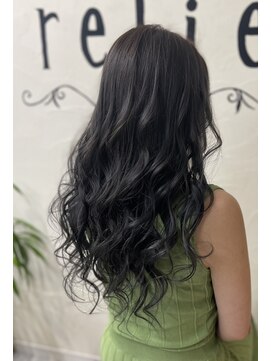 ヘアサロン レリー(hair salon relie) 【カラー】ダークグレーカラー(ブリーチ履歴あり)relie