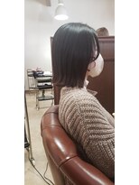 アドラーブル 女池店(adorable)&nbsp;【切りっぱなしボブ】【顔周り軽め】【ナチュラルキュート】