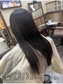 パールアッシュのインナーカラーエクステ