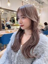 ロンドアベニール 北千住(Lond avenir)&nbsp;【韓国ヘア】顔周りカット　グレーベージュ　前髪パーマ