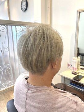 エルベ 茨大前店(elve) ブリーチ有り2回×ミルクティー系カラー