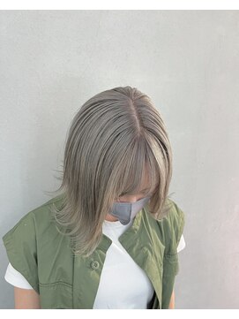 シェリ ヘアデザイン(CHERIE hair design) 福岡 ブリーチ ベージュ グレージュ ダブルカラー ハイライト