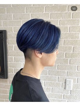 アボックス(abox) センターパート×ディープブルー