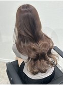 レイヤースタイル/ベージュ/グレージュ/ロングヘア／韓国ヘア