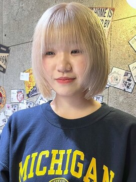 チャオ バイ ミチ(Chao by MICHI) 【ChaoMICHI haruya】ハイトーンボブ ホワイト