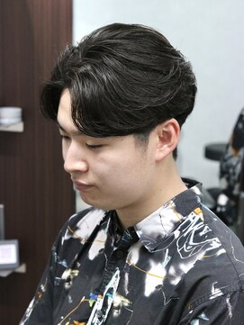 ブルーブラック×ニュアンスパーマ