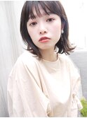 【morio札幌】札幌ボブ　大人かわいい黒髪外ハネボブ
