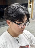 曲がる縮毛矯正/縮毛矯正/センターパート/千葉駅/千葉/齊藤大樹
