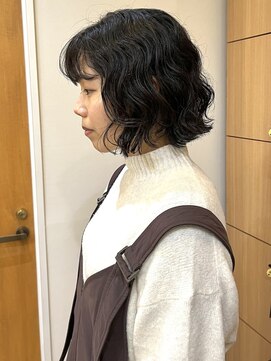 モリオ フロム ロンドン 成増店 【morio成増/宇佐美】癖毛活かし／パーマ風ボブスタイル