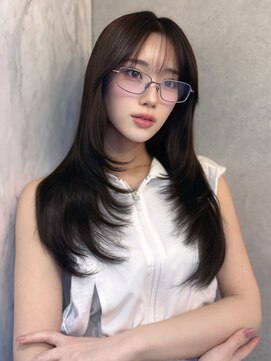 ルームバイシー 新宿(Loom. by Sea) ミニウルフ×アプリコットオレンジ[ワイドバング/韓国]