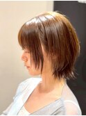 【似合わせボブ】チョコレートブラウン/ココアグレージュ