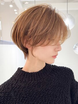 ロンドエニカ 大宮(Lond enika) 黒髪カタログ/ショート/オリーブグレー/小顔に見せるヘア☆127