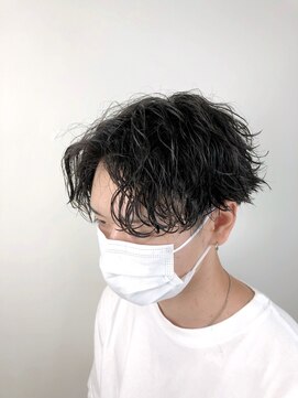 アンサ 伏見桃山店(ANSA) センターパート×波巻きパーマ