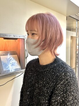 ジェンダーレスウルフ小顔クラゲヘアーレイヤーショート