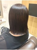 くびれヘア/切りっぱなしボブ/外ハネボブ/乾燥対策/大人可愛い