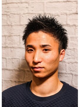 ヘアサロン 銀座マツナガ新宿店(hair salon) 新宿メンズに人気！アップバング×フェードで束感ショート