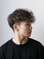 メンズサロン Johnny MEN 下北沢店【ジョニーメン】 men's/メンズ/リバースセンターパート/ニュアンスパーマフェード