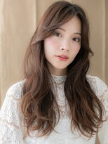 カバーヘア ブリス 北浦和(COVER HAIR bliss)&nbsp;ミルクブラウン韓国風巻き毛先パーマヨシンモリX北浦和30代40代