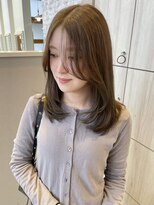 エムサロン 前橋川原(emusalon)&nbsp;オリーブベージュ/ブリーチ無しダブルカラー