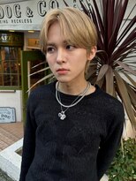 ジーナ 所沢(Zina)&nbsp;ミルクティーベージュメンズセンターパート